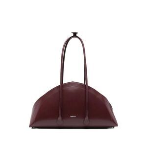 FEDERICO CINA Geometric Leather Top Handle Bag Women RED Handbags